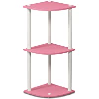 Furinno Estantería Rosa-Blanco 3 niveles